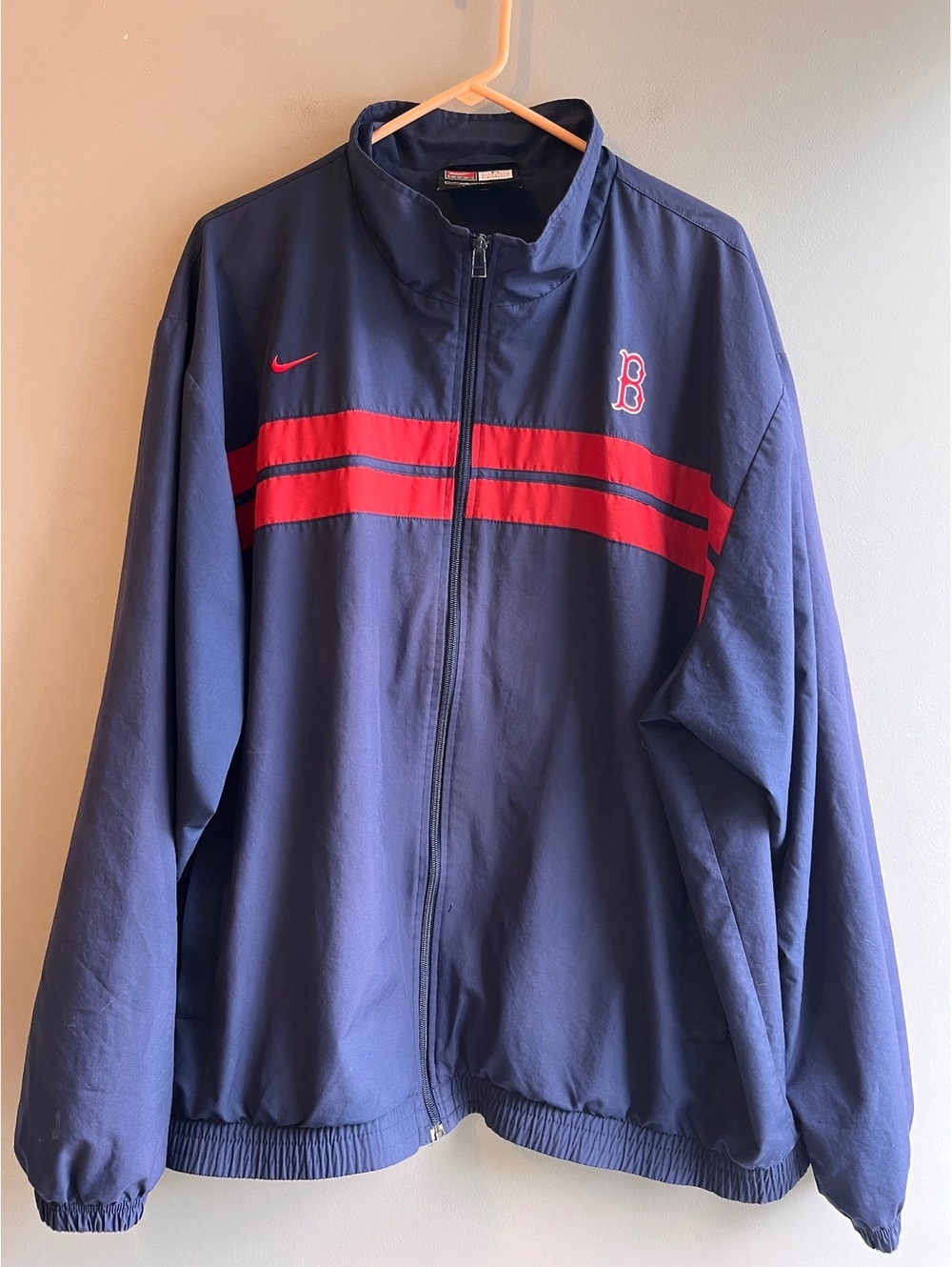 Vintage Nike Team Boston Red Sox Full-Zip Track Jacket MLB Windbreaker XXL